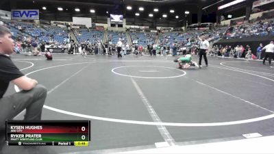 88 lbs Cons. Round 2 - Ryker Prater, Pratt Wrestling Club vs Kysen Hughes, Ark City