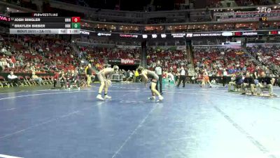 2A-175 lbs Cons. Round 4 - Josh Ringler, Grinnell vs Braylen Bieber, Independence