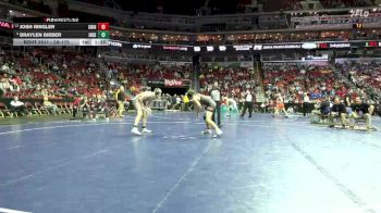 2A-175 lbs Cons. Round 4 - Josh Ringler, Grinnell vs Braylen Bieber, Independence
