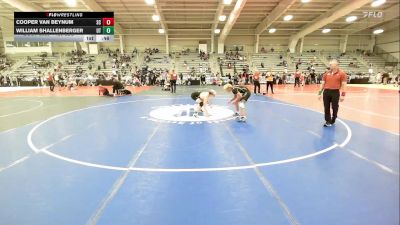 120 lbs Consi Of 16 #1 - Cooper Van Beynum, SC vs William Shallenberger, UT