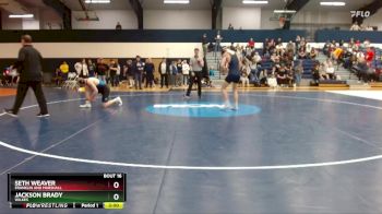 157 lbs Champ. Round 1 - Jackson Brady, Wilkes vs Seth Weaver, Franklin And Marshall