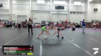113 lbs Finals (2 Team) - Aidan Szewczyk, Combat Athletics Black vs Riley Bernash, U2 Upstate Uprising