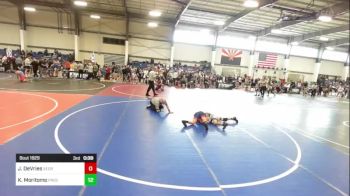 85 lbs Consolation - Zade Zollinger, Thorobred WC vs Lorenzo Urquiza, Bagdad Copperheads WC