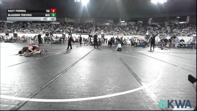 88 lbs Consi Of 4 - Kacy Purmal, Tiger Trained Wrestling vs Bladimir Trevino, Madill Takedown
