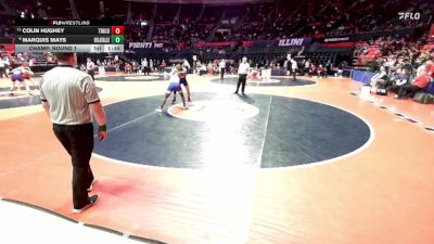 1A 175 lbs Champ. Round 1 - Colin Hughey, Campbell Hill (Trico) vs Marquis Mays, Chicago (De La Salle)