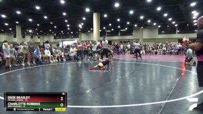 62 lbs Semis (4 Team) - Charlotte Robbins, BMM Peaches vs Dixie Beasley, TN AAU- Havok