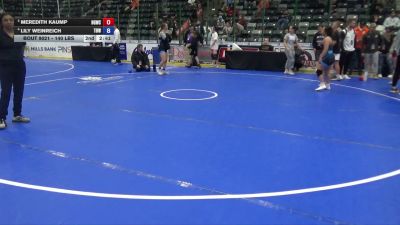 140 lbs Quarters - Meredith Kaump, Big Game Wrestling Club vs Lily Weinreich, The Best Wrestler