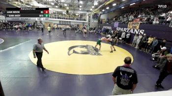 215 lbs Champ. Round 2 - Liam Nevin, Belgrade vs Sam Akey, Whitefish