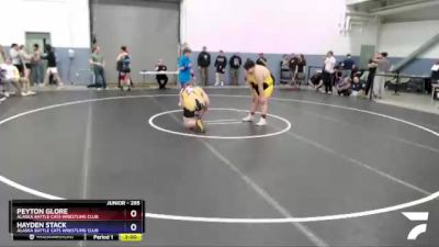 285 lbs Rr2 - Peyton Glore, Alaska Battle Cats Wrestling Club vs Hayden Stack, Alaska Battle Cats Wrestling Club