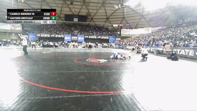 Boys 2A 150 lbs Champ. Round 1 - Hayden Metcalf, Bremerton vs Camilo Mendez III, Othello