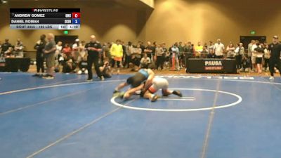 132 lbs Cons. Sub-quarters - Andrew Gomez, Grit Mat Club vs Daniel Roman, Scorpions