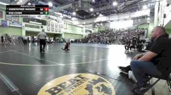 120 lbs Champ. Round 1 - Christopher Vasquez, PANORAMA vs Etai Cohen, El Camino Real