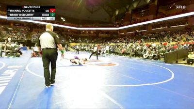 138 Class 4 lbs Cons. Round 3 - Michael Poulette, Christian Brothers College vs Brady McMurtry, Hickman