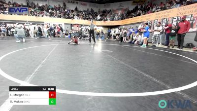 46 lbs Consi Of 4 - Larry Morgan, Carl Albert vs Ryker Mckee, Saints Youth Wrestling Club