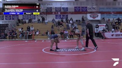 110 lbs 5th Place Match - Alexia Fabian, Evergreen State vs Telsarina Walter, Eastern Oregon University