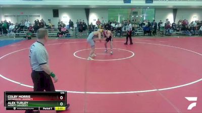 174 lbs Semifinal - Alex Turley, Averett University vs Colby Morris, Waynesburg University