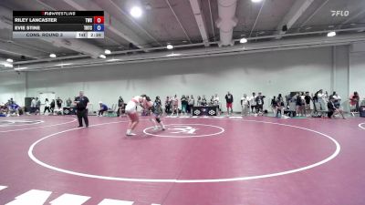 Cons. Round 3 - Riley Lancaster, Trident Wrestling Club vs Evie Stine, Team Nazar Training Center