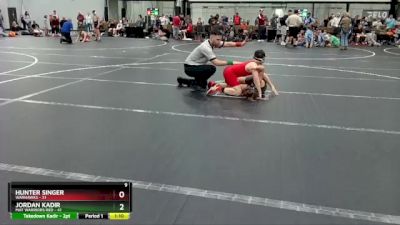 100 lbs Placement (4 Team) - Hunter Singer, Warhawks vs Jordan Kadir, Mat Warriors Red