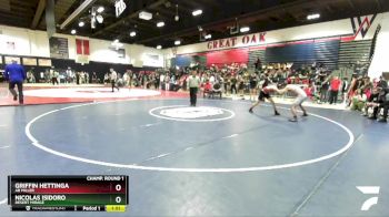 126 lbs Champ. Round 1 - Griffin Hettinga, AB Miller vs Nicolas Isidoro, Desert Mirage