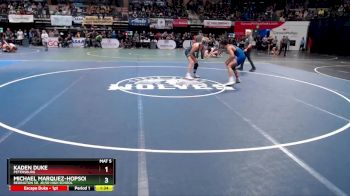 171 lbs Quarterfinal - Michael Marquez-Hopson, Redington Sr. Jr/Sr High School vs Kaden Duke, Petersburg