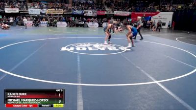 171 lbs Quarterfinal - Michael Marquez-Hopson, Redington Sr. Jr/Sr High School vs Kaden Duke, Petersburg