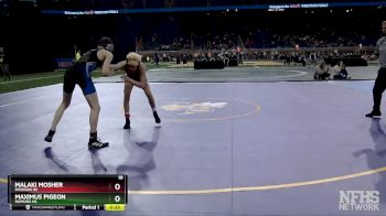 D3-113 lbs 5th Place Match - Maximus Pigeon, Hopkins HS vs Malaki Mosher, Madison HS