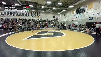 115 lbs Semifinal - Daytona Hannah, Moorcroft vs Lucy Ticknor, Glenrock