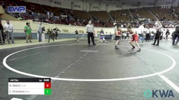 2nd Place - Blazyn Welch, Claremore Wrestling Club vs Cael Pritchard, Bristow Youth Wrestling