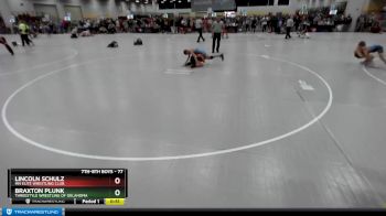 77 lbs Cons. Round 6 - Braxton Plunk, Threestyle Wrestling Of Oklahoma vs Lincoln Schulz, MN Elite Wrestling Club