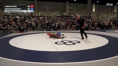57 kg Champ. Rd Of 128 - Landon Rhyne, Pinedale Pummelers vs Davis Shaposhnick, California