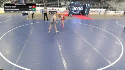Junior Boys - 150 lbs Cons. Round 3 - Colt Eimermann, Nebraska vs Rhadei Kuck, Ringers Wrestling Club