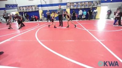 67 lbs Consolation - Ellise Dickson, Owasso Takedown Club vs Kooper Hargis, Henryetta Knights Wrestling Club