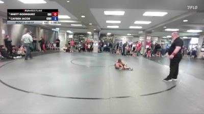 53-57 lbs Quarterfinal - Rhett Rodriguez, Hawk Wrestling Club vs Caysen Jacob, Kimberly Bulldog Wrestling Club
