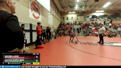 82 lbs Cons. Round 2 - Jaiyden Lopez, Toppenish USA Wrestling Club vs Nathan Kurtz-Rios, Steelclaw Wrestling Club