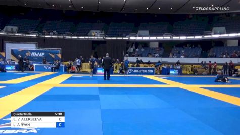 EKATERINA V. ALEKSEEVA vs LAUREN A RYAN 2019 World IBJJF Jiu-Jitsu No-Gi Championship