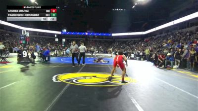 120 lbs Consi Of 16 #1 - Andres Juarez, Independence (CC) vs Francisco Hernandez, Bullard (CS)