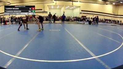 133 lbs Cons. Round 3 - Aaron Wilson, Rochester Christian vs Carson Webster, Southwestern Michigan College