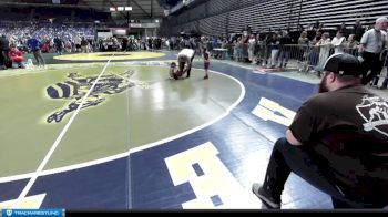 43 lbs Cons. Round 1 - Peyton Moe, White River Hornets Wrestling Club vs Mya McCoy, Askeo International Mat Club