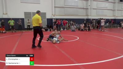 108-C lbs Consolation - Lucas Christopher, MI vs Dakota Santamaria, PA