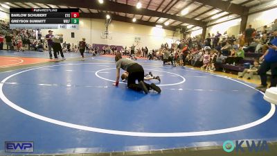 43 lbs Quarterfinal - Kross Kemble, Ponca City Wildcat Wrestling vs Blakely Torix, Sperry Wrestling Club