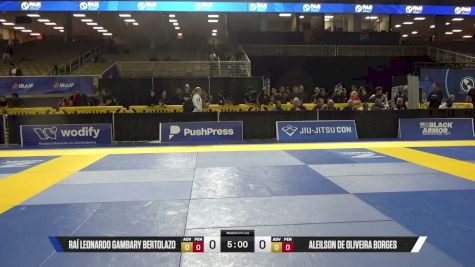 Aleilson De Oliveira Borges vs Raí Leonardo Gambary Bertolazo 2026 Pan Jiu Jitsu IBJJF Championship