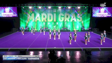 East Mississippi Cheerleading - Diamondbacks [2026 L1 Youth - D2 - Small Day 2] 2026 Mardi Gras Grand Nationals