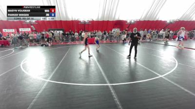 100 lbs Cons. Rd Of 16 - Masyn Volkman, Wrestling Factory vs Parker Wingen, Jackrabbit Wrestling Academy