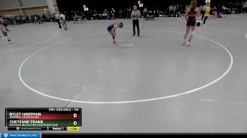 110 lbs Cons. Round 4 - Ryley Hartman, Immortal Athletics WC vs Cheyenne Frank, Michigan Revolution Wrestling Club