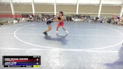 138 lbs Placement Matches (8 Team) - Ames-Michael Hoevker, California vs Jason Dube, Pennsylvania