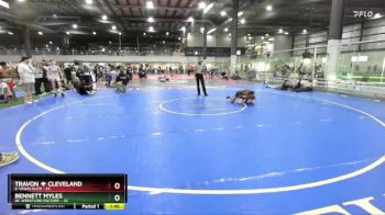 80 lbs 1st Place Match - Travon 🌪 Cleveland, K-VEGAS ELITE vs Bennett Myles, NC Wrestling Factory