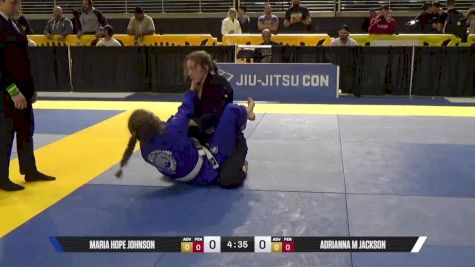 Adrianna M Jackson vs Maria Hope Johnson 2025 Pan Jiu Jitsu IBJJF Championship