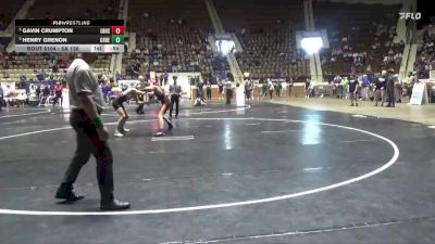 5A 138 lbs Cons. Semi - Henry Grenon, Charles Henderson HS vs Gavin Crumpton, Elberta HS