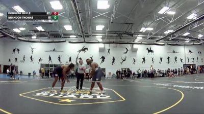 285 Freshman/Soph 5th Place Match - Donovan Gayle, Mount St Joseph vs Brandon Thomas, Henry Ford College