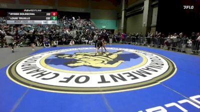 113 lbs Cons. Round 7 - Ryder Doleschal, Junipero Serra vs Louie Trujillo, Central